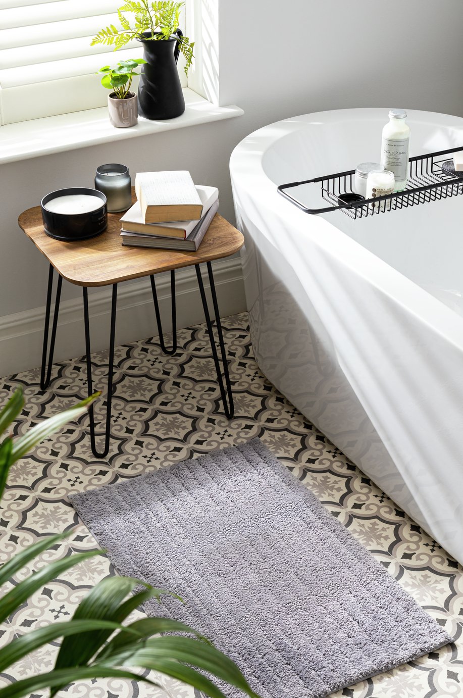 Habitat Supersoft Quick Dry Bath Mat - Silver