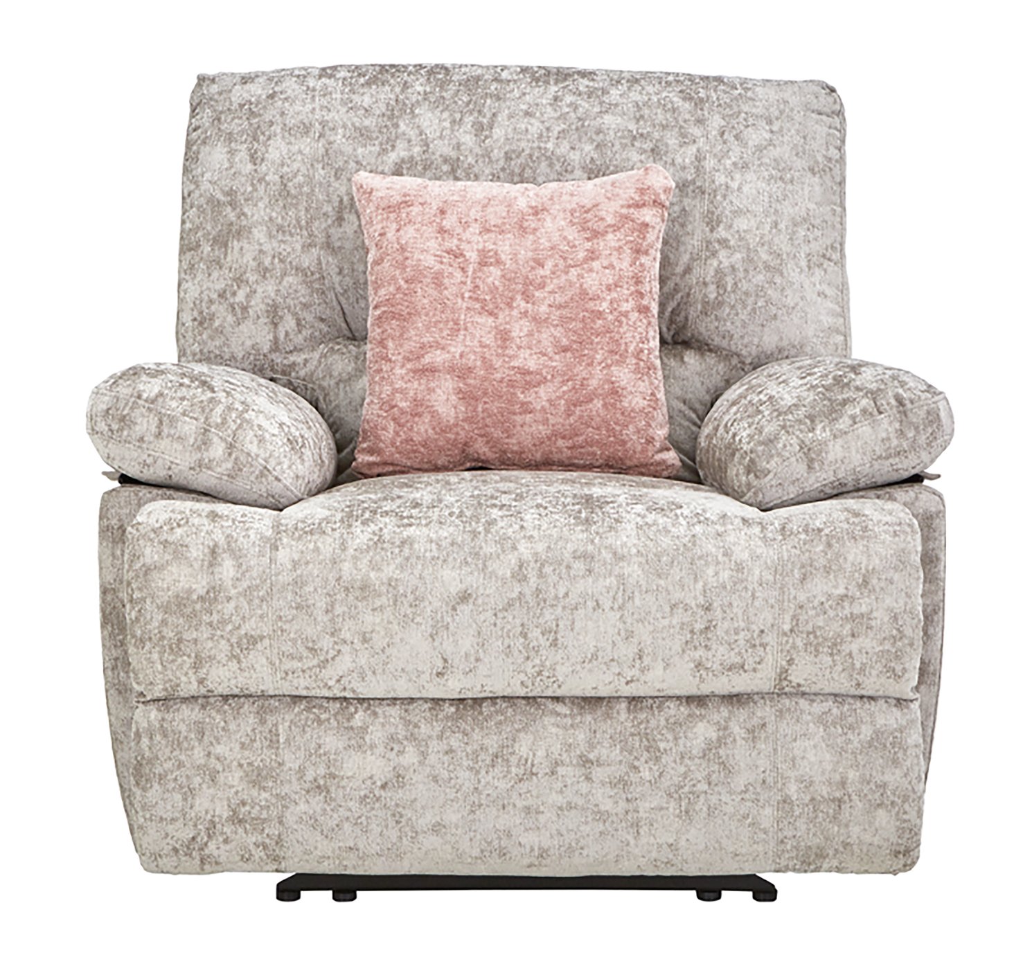 Argos Home Carmilla Fabric Manual Recliner Chair - Silver