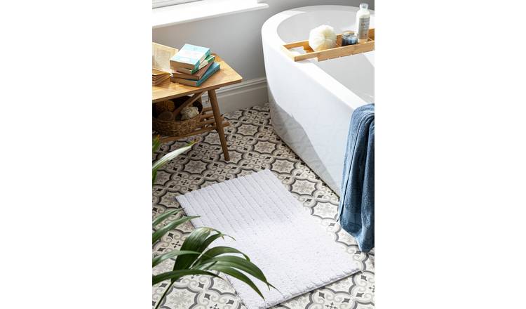 Buy Argos Home Rubber Bath Mat - White | Bath mats | Argos