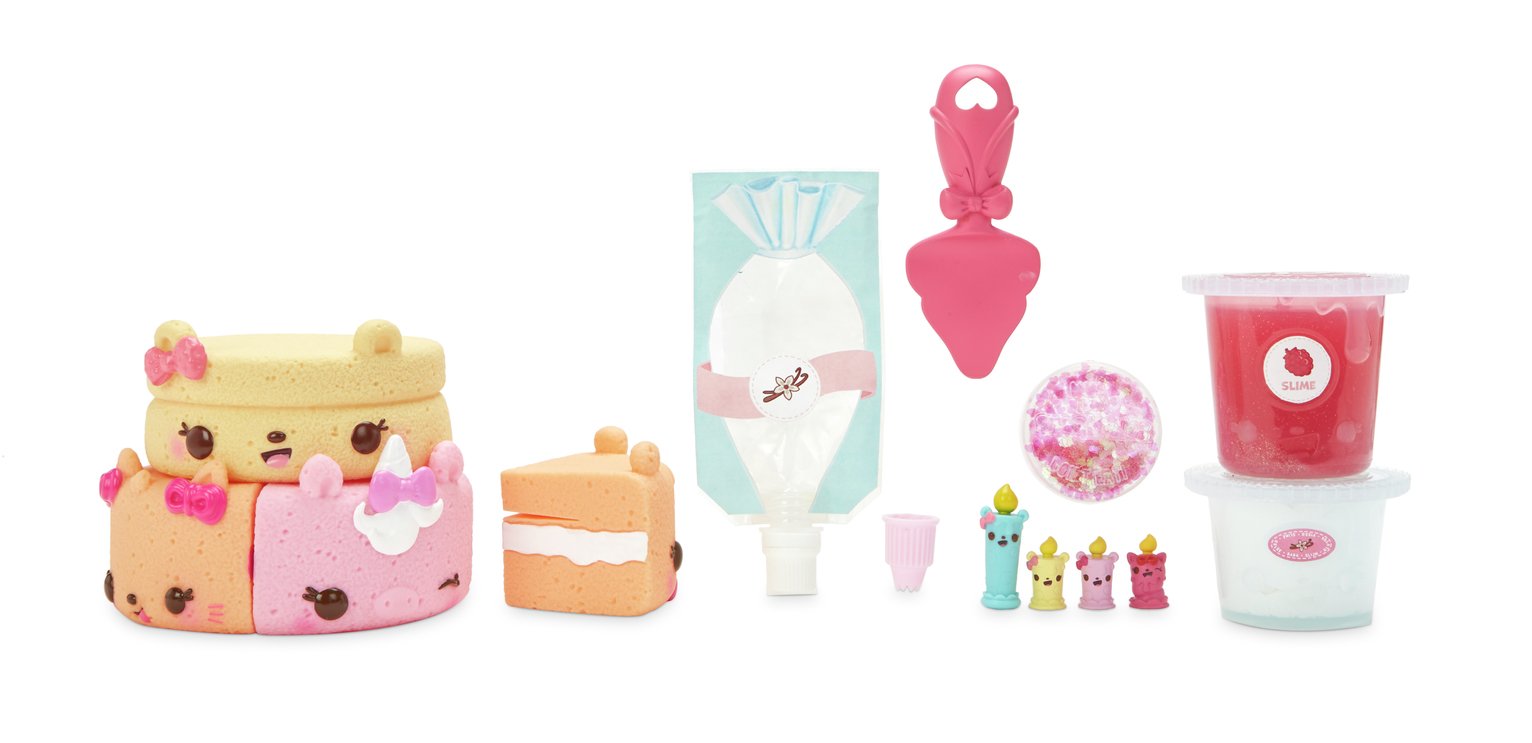 Num Noms Snackables Birthday Cake Slime Kit with Slime and Toppings