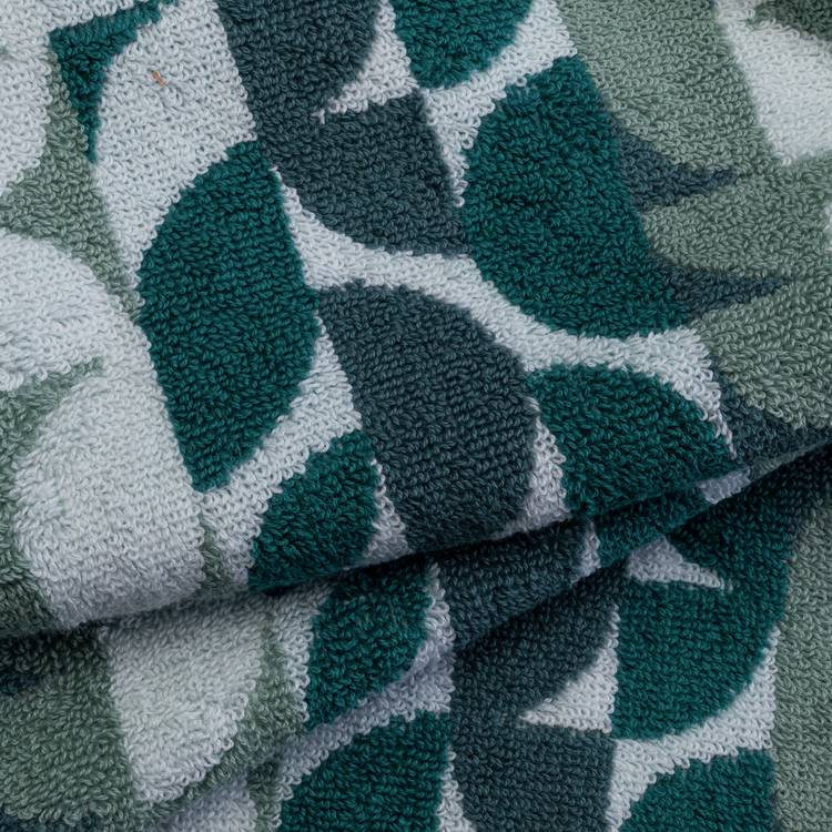 Habitat Geometric Bath Sheet - Blue & Green 0