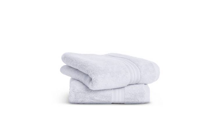 Habitat Egyptian 2 Pack Hand Towel - White