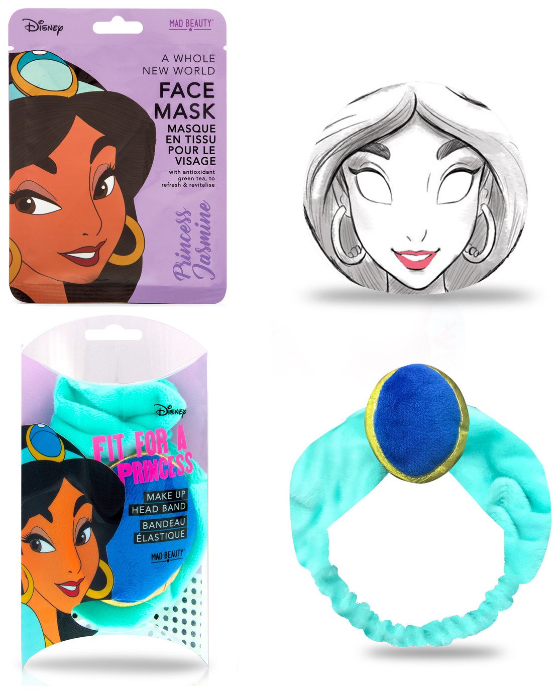 Disney Princess Jasmine Face Mask and Headband Gift Set Review