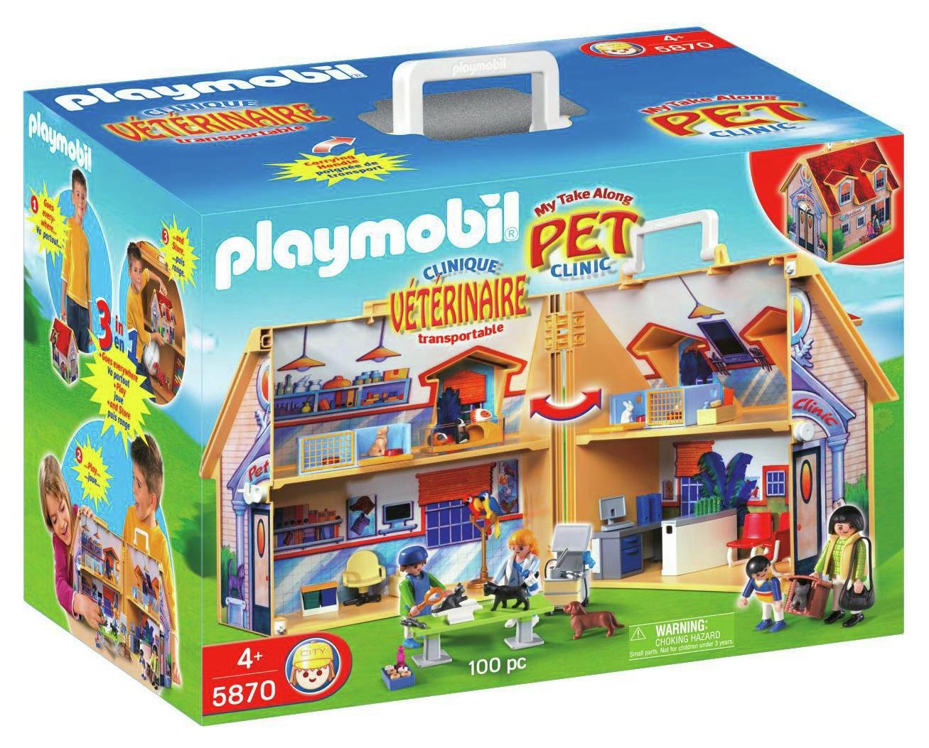 playmobil vet clinic argos