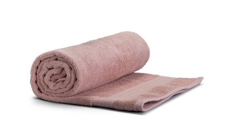 Buy Habitat Hygro Anti Microbial Bath Towel Blush Argos