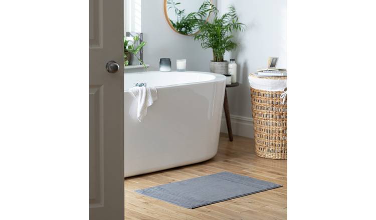 60x40cm Soft, Anti-mold Bath Mat, Machine Washable, Suitable For Bathroom  Floor, Grey