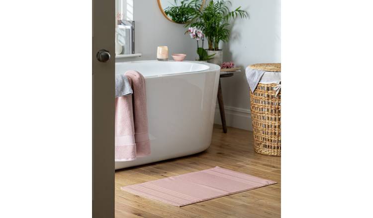 Habitat Hygro Anti Microb Bath Mat - Blush