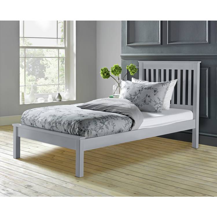 Argos Home Aspley Single Wooden Bed Frame - Grey 0