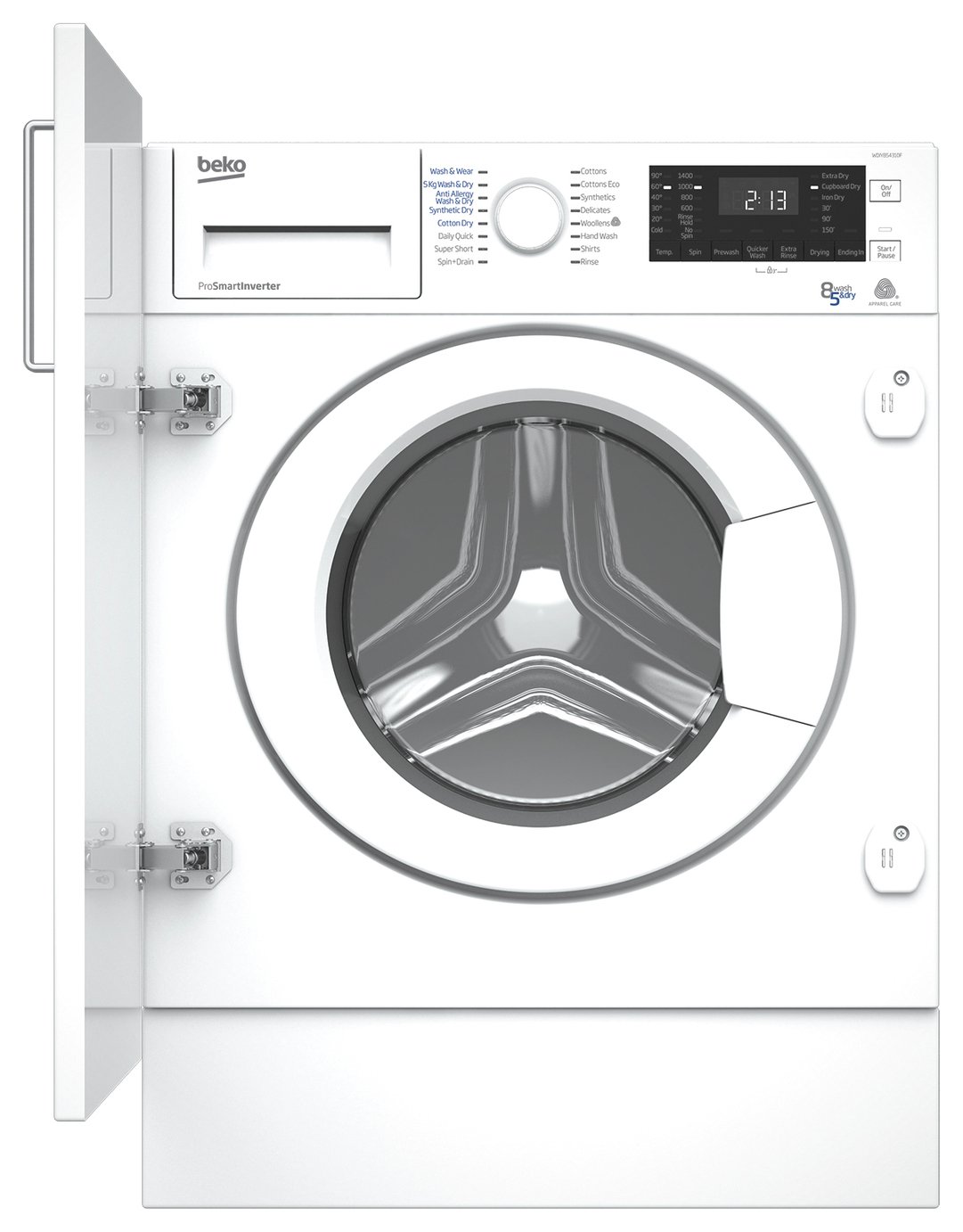 Beko WDIY854310F 8KG/5KG Integrated Washer Dryer - White