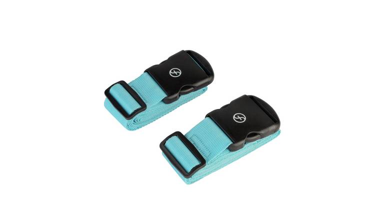 Featherstone Set of 2 Luggage Strap - Black and Blue