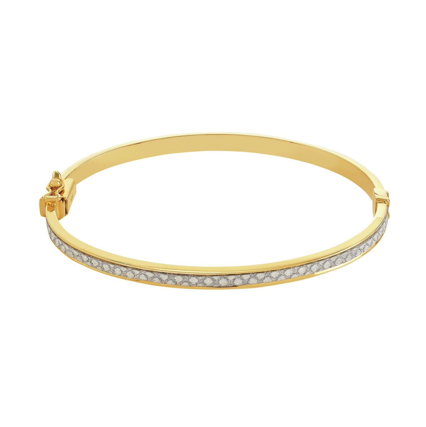 Revere 9ct Gold Plated Silver Glitter Bangle