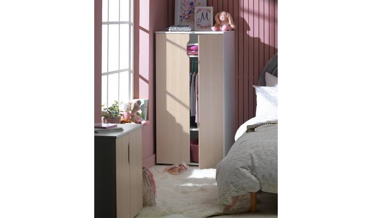 Buy Argos Home Pod 2 Door Short Wardrobe Acacia Effect