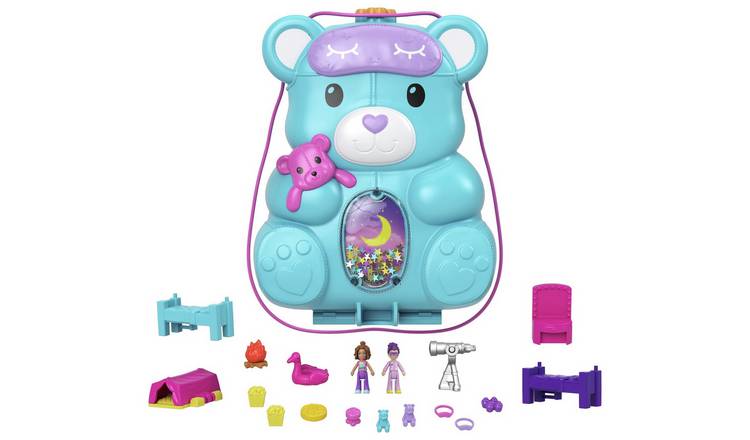 Buy Polly Pocket Teddy Bear Purse Sleepover Playset & Micro Doll