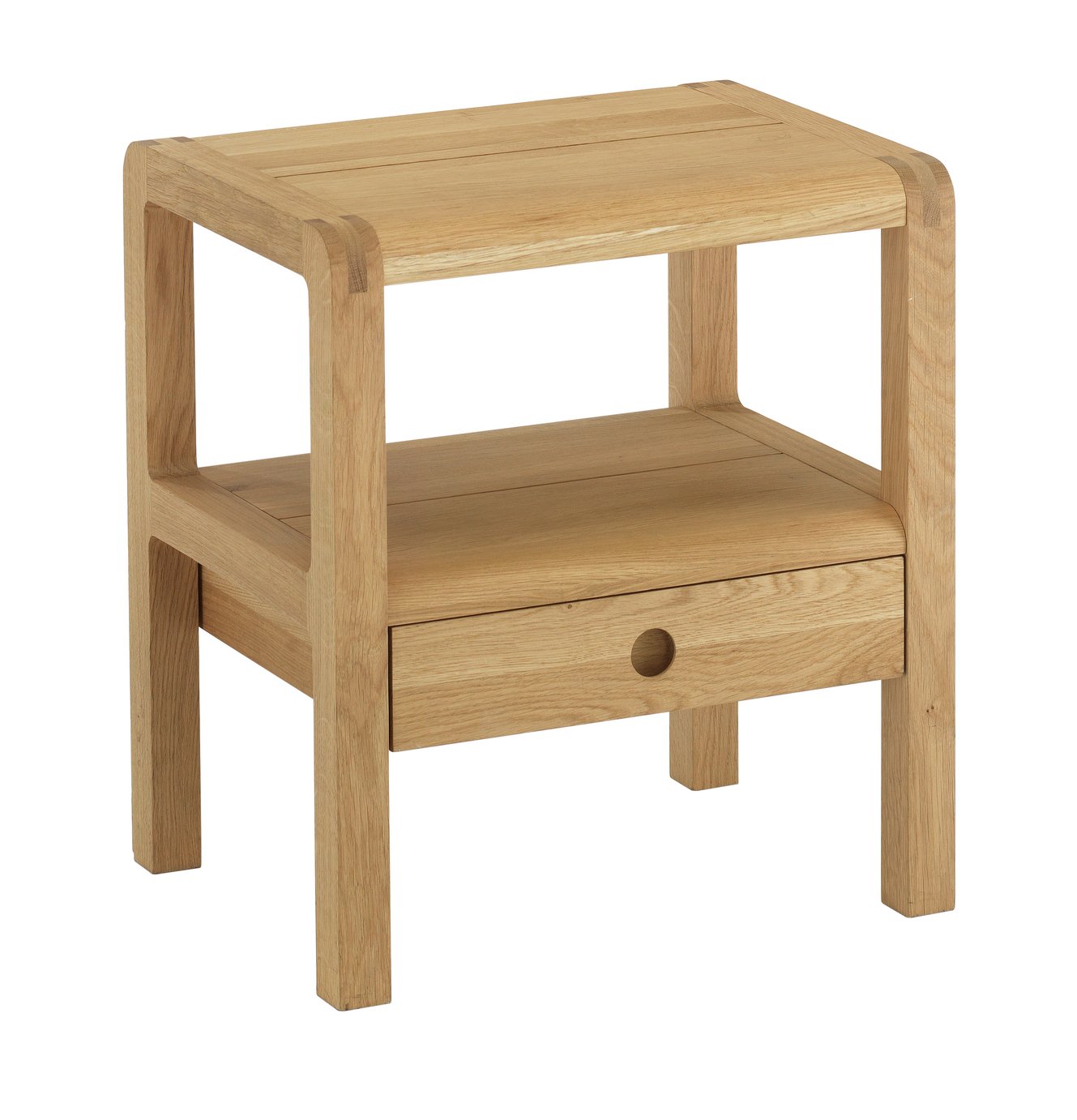 Habitat Radius 1 Drawer Oak Bedside Chest