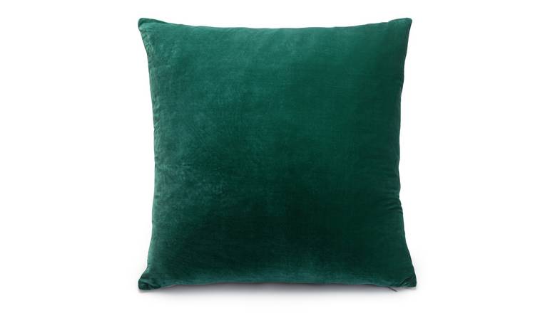 Habitat Regency Plain Cushion - Emerald Green - 58x58cm