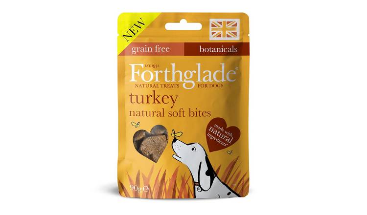 Forthglade Soft Bites Turkey Dog Treats - 8 x 90g