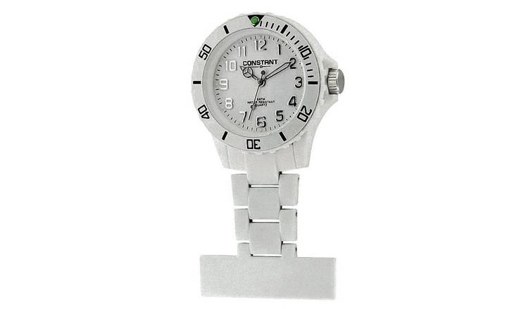 Buy Constant Nurses' White Sports Fob Pin Fastening Watch  