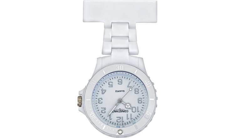 Buy Constant Nurses White Sports Fob Pin Fastening Watch Womens