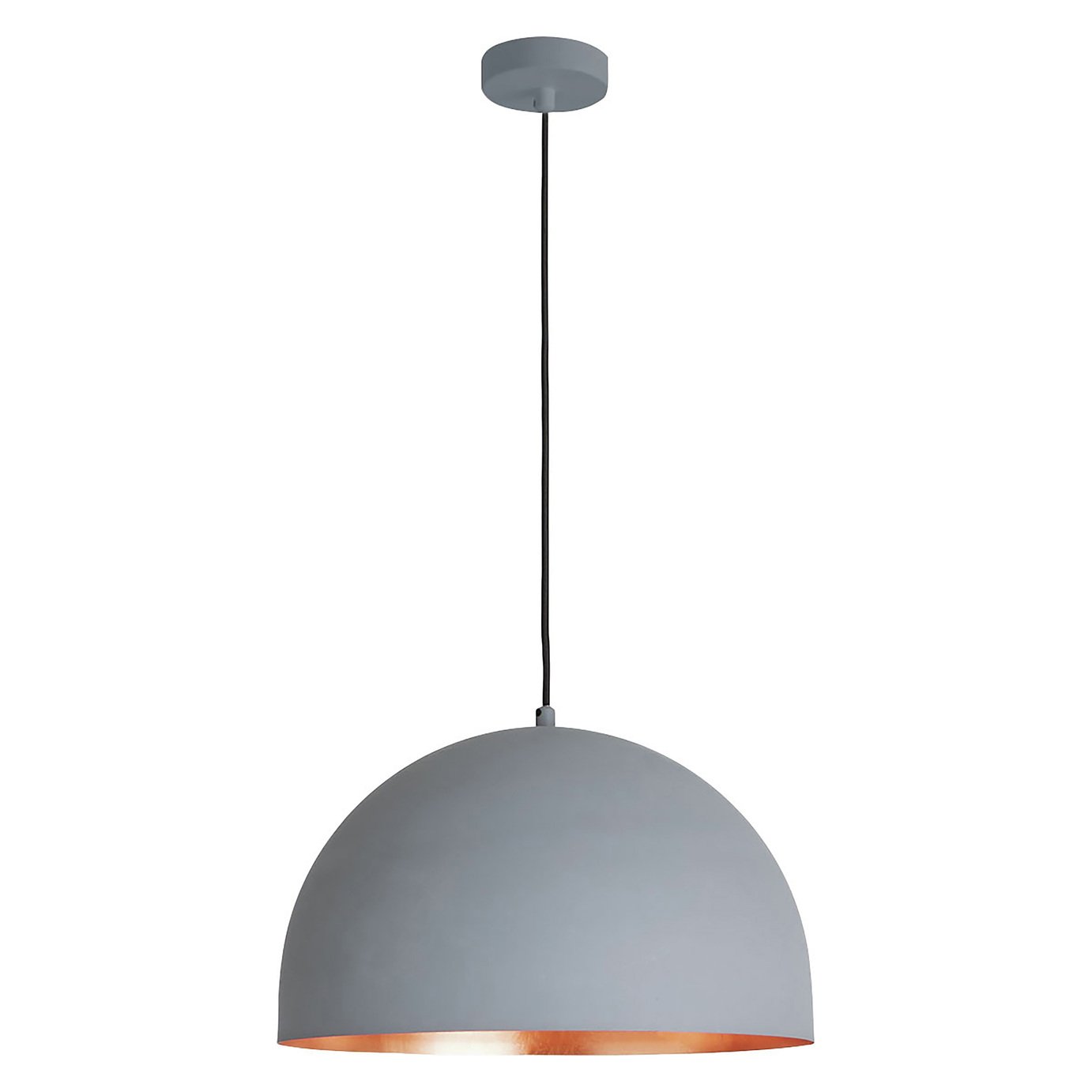 Habitat East Pendant Ceiling Light - Copper and Grey