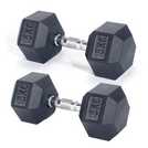 SINGLE DOMYOS HEX IRON DUMBBELL 15 KG GREAT QUALITY AND QUICK DELIVERY UK 