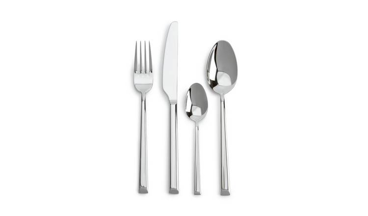 Habitat Portofino 16 Piece Stainless Steel Cutlery Set