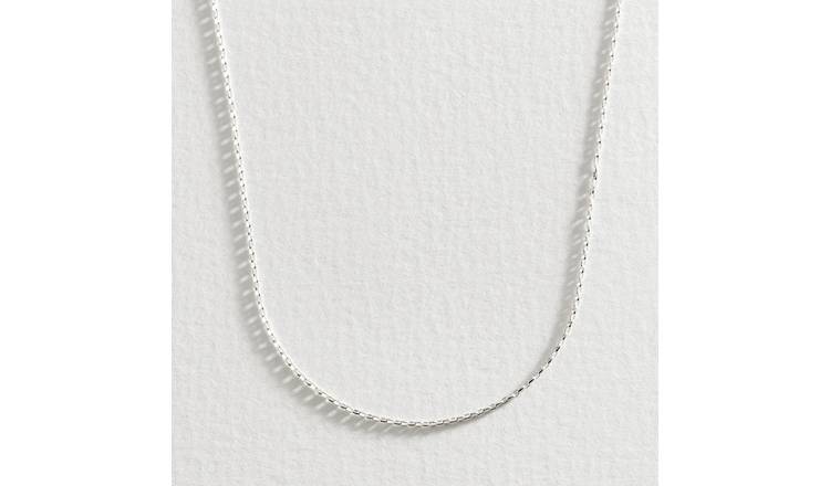 Buy Revere Sterling Silver Oval Belcher 20 Inch Chain Womens