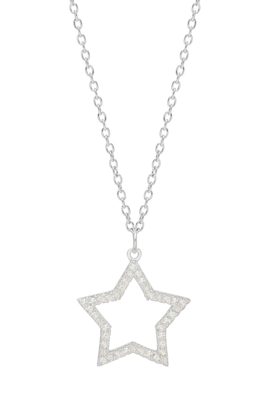 Amelia Grace Cubic Zirconia Crystal Star Necklace