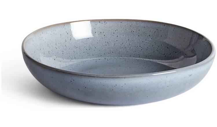 Buy Habitat Evora 4 Piece Stoneware Pasta Bowls - Blue | Bowls | Habitat