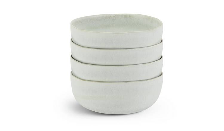 Habitat Nona 4 Piece Stoneware Cereal Bowls - Grey