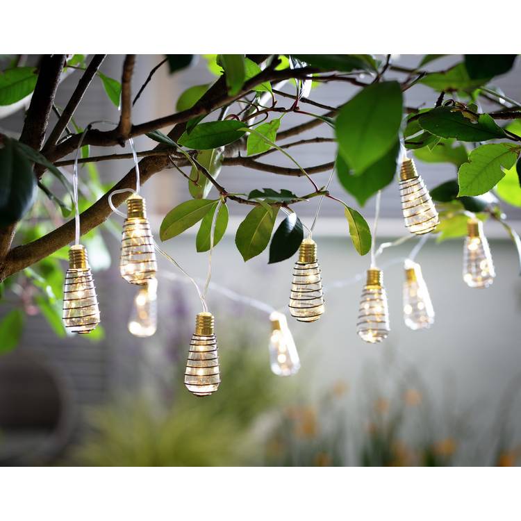 Habitat 10 Warm White Wire Wrap Bulb Solar String Lights 0