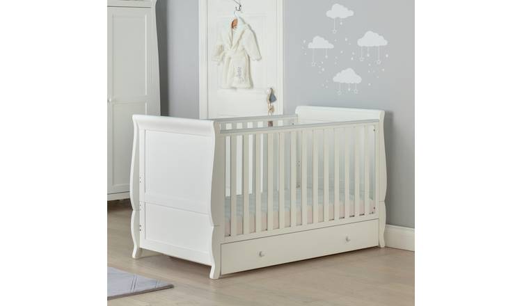 Buy Cuggl Westbury Baby Cot Bed and Drawer White Argos