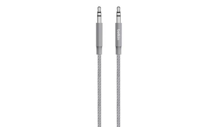 Belkin 3.5mm Premium Braided AUX Cable - Grey