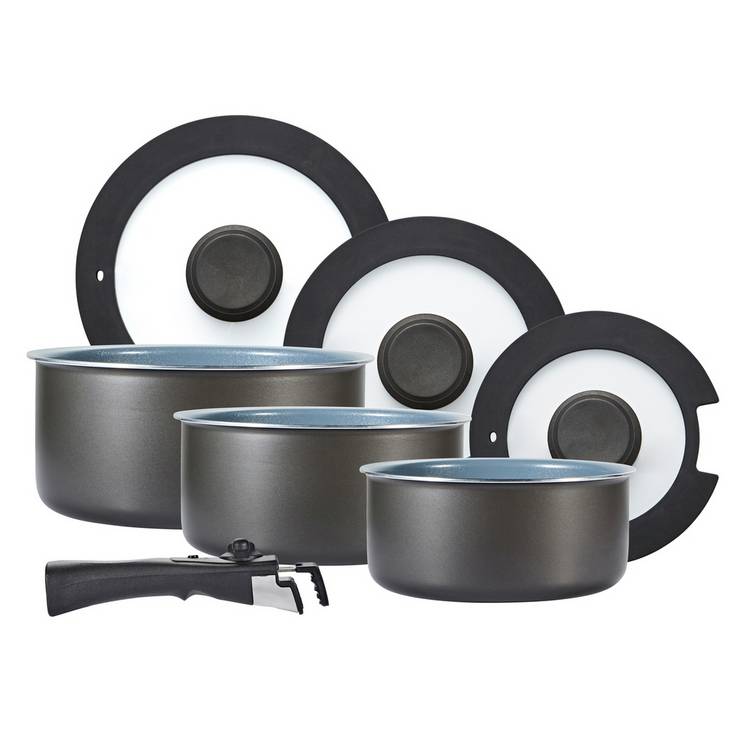 Tower Freedom 7pc Saucepan Set plus handle 0