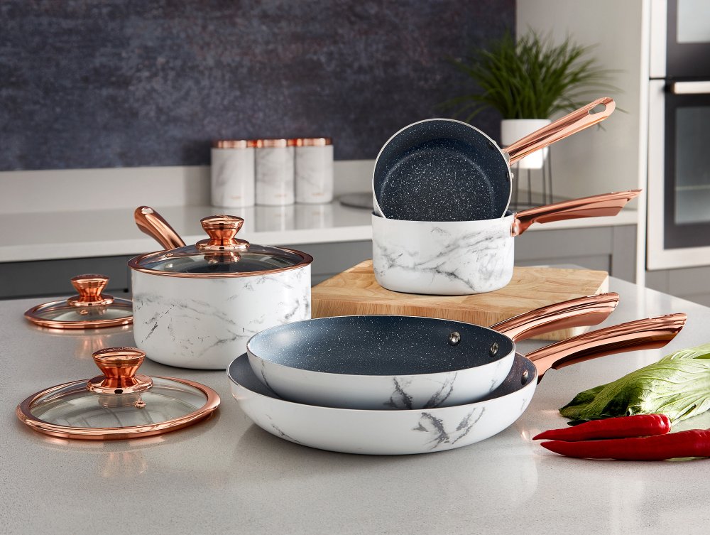 Tower Marble Rose Gold 5 Piece Pan Set Review