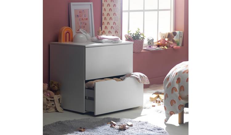 Buy Argos Home Pod White 2 Drawer Low Chest Of Drawers Kids Chest Of Drawers Argos