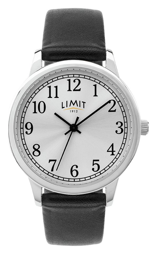 Limit Ladies Black Faux Leather Strap Watch