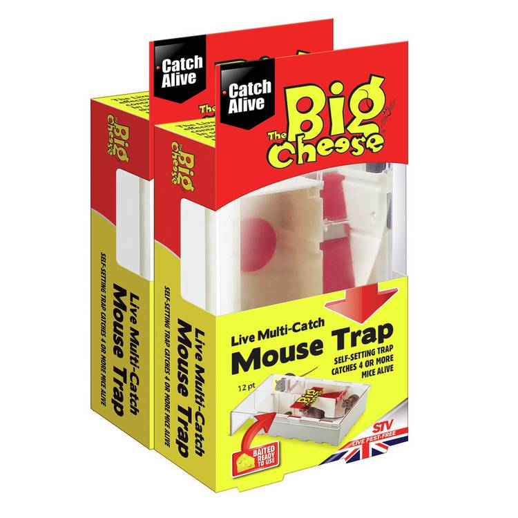 The Big Cheese Live Mouse Trap - Twin Pack 0