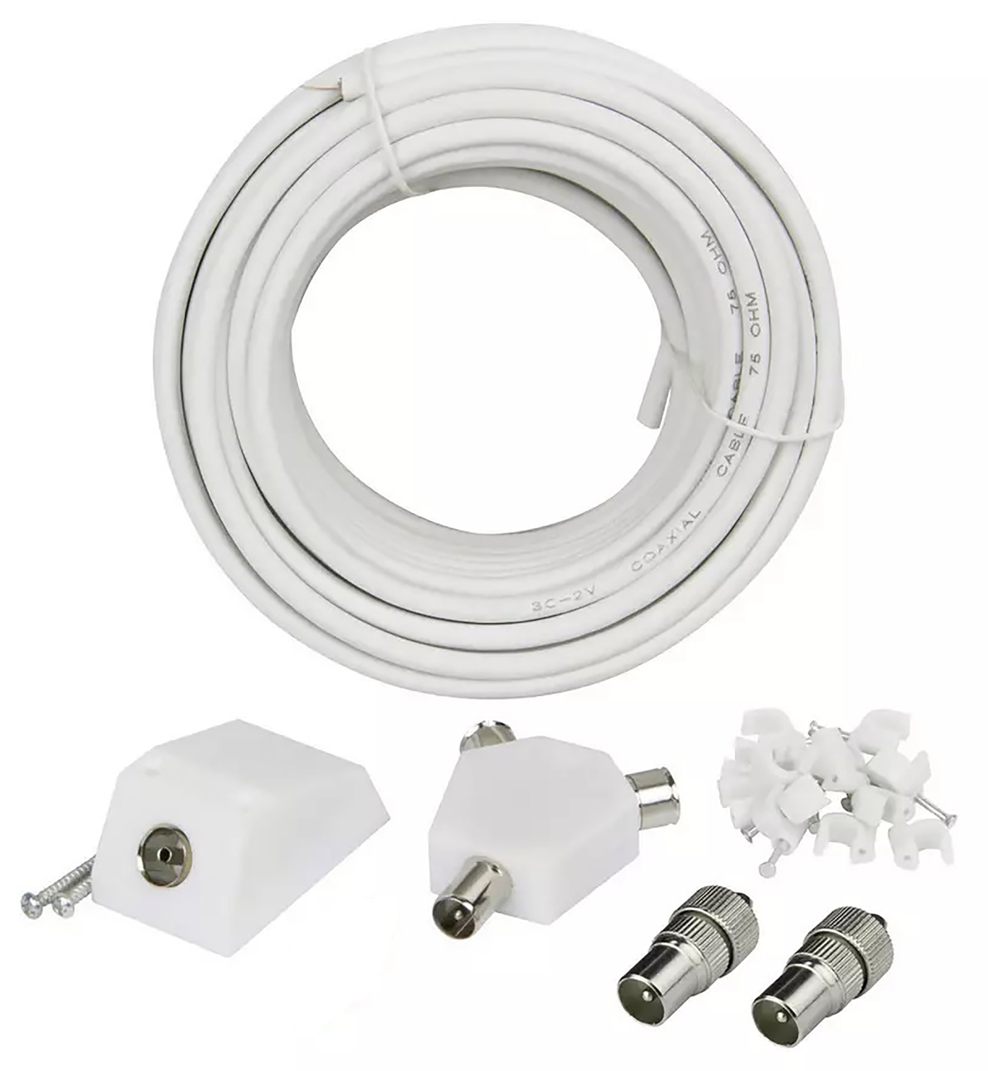 15m Aerial Extension Kit - White