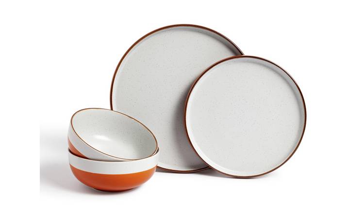 Orange dinner clearance sets