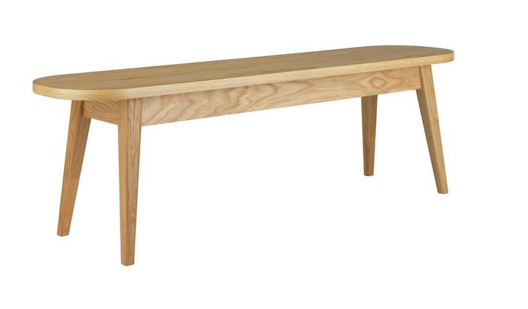 Habitat Etta 3 Seater Dining Bench - Oak