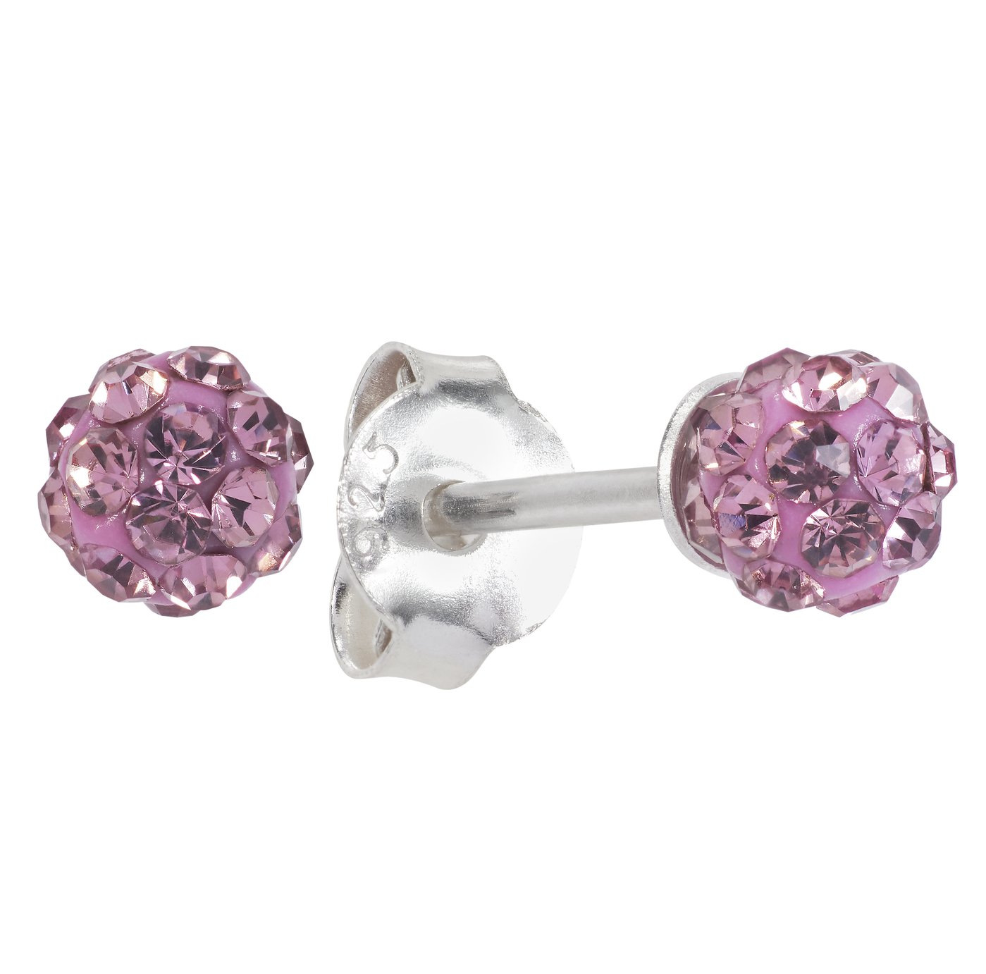 Revere Round Purple Crystal Ball Stud Earrings Review