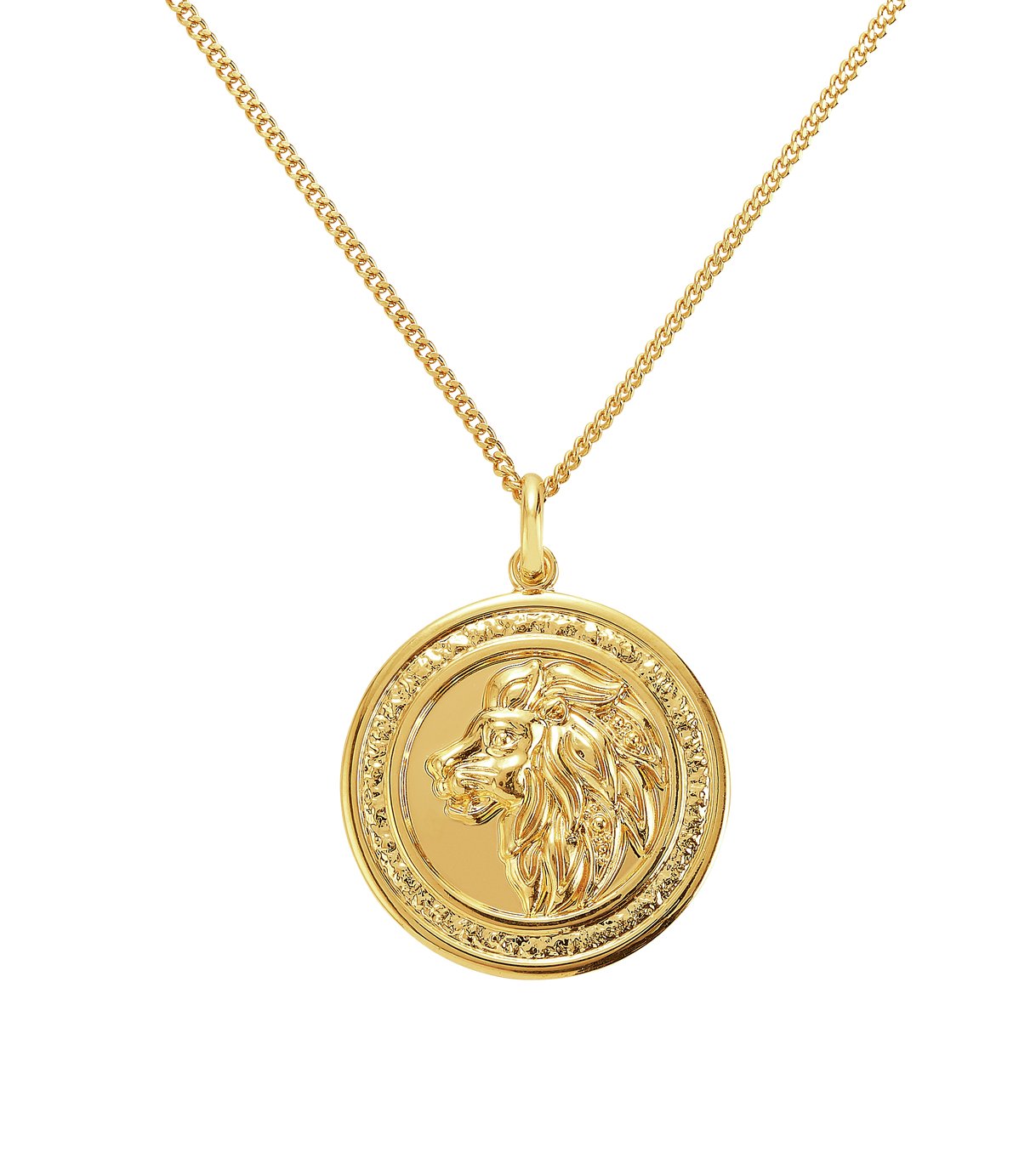 Revere Men's 9ct Gold Plated Lion Coin Pendant Review