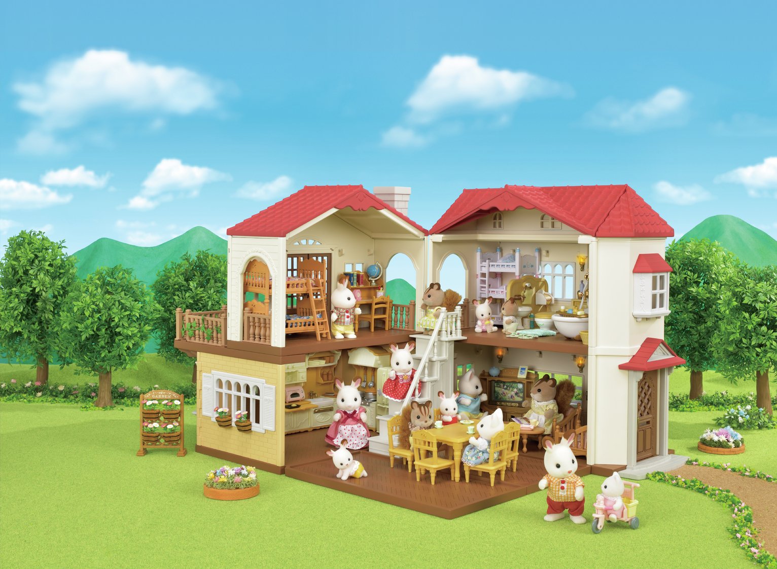 sylvanian families red roof house