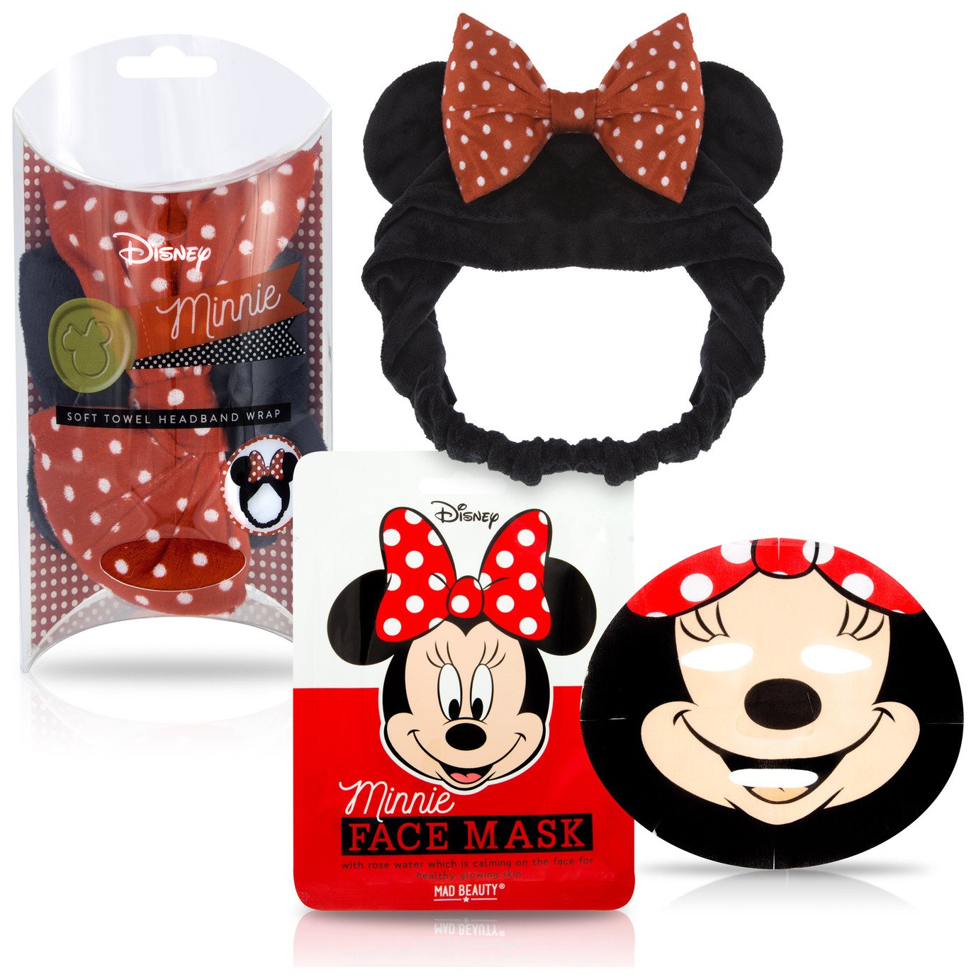 Disney Minnie Face Mask and Headband Gift Set