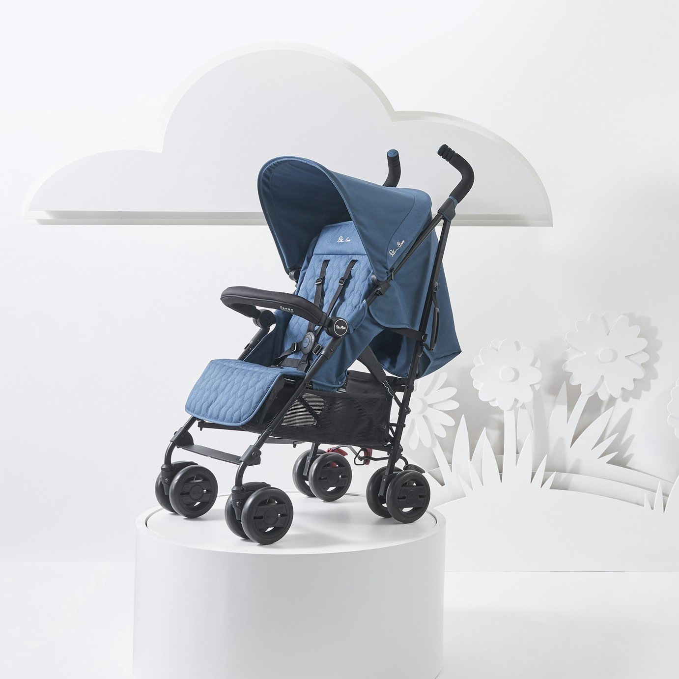 children double stroller pram