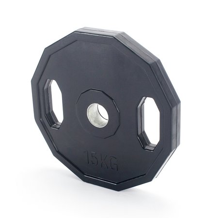 Pro Fitness 15kg Rubber Weight Plates x2