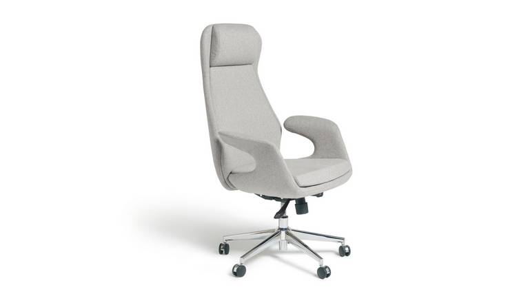 Buy Habitat Alban Fabric Office Chair - Grey | Office chairs | Argos