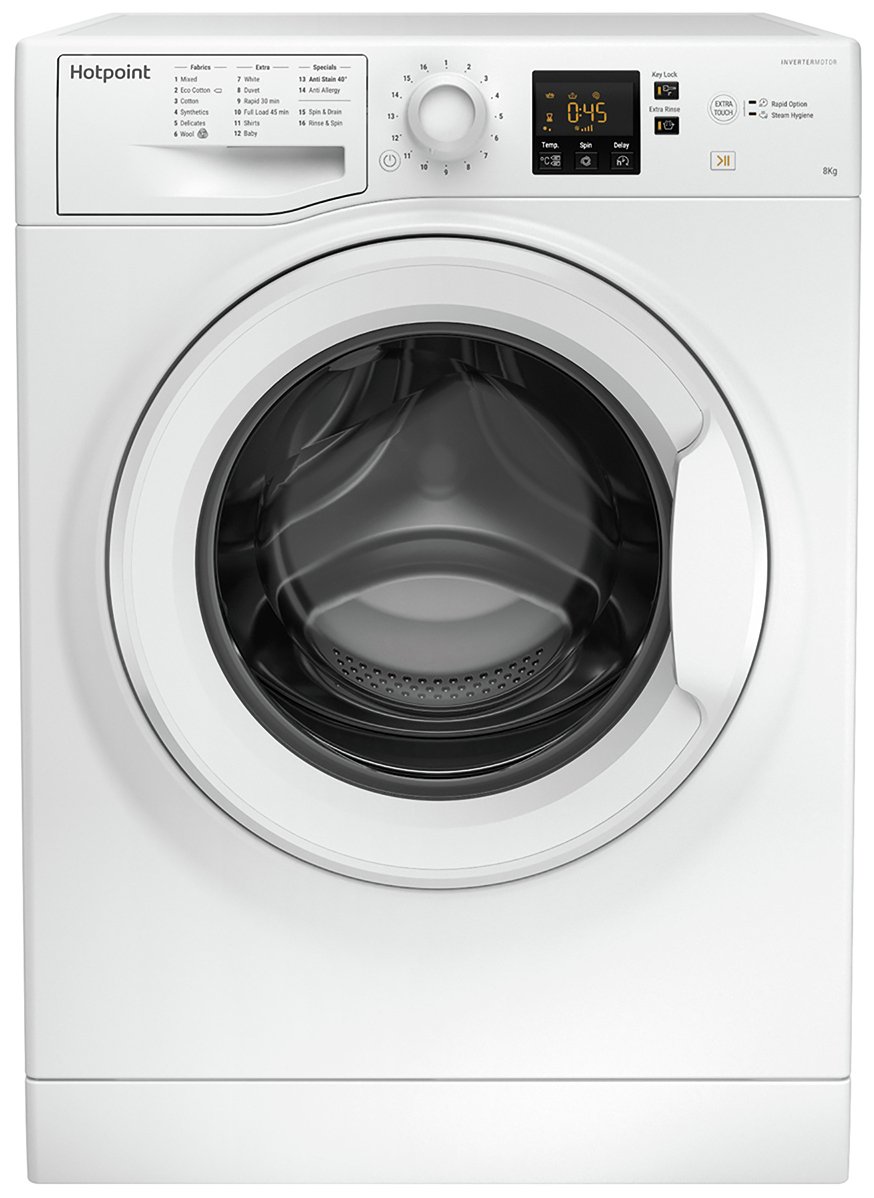 Hotpoint NSWM843CW 8KG 1400 Spin Washing Machine - White