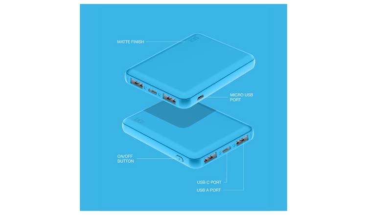 Buy Juice 2 5000mAh Portable Power Bank – Blue, Portable power banks