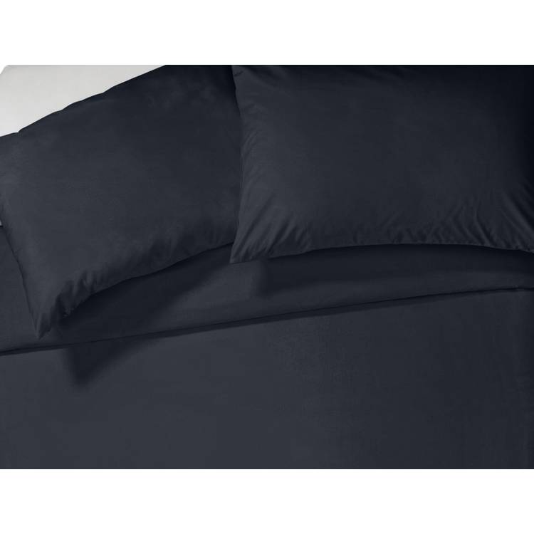 Habitat Pure Cotton 200TC Navy Bedding Set - Kingsize 0